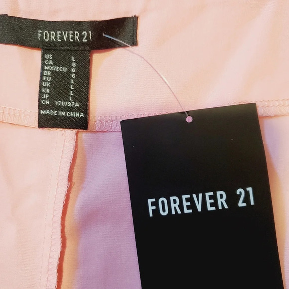 💚5/$25 NWT Forever 21 Bubble Gum Pink Cotton Maxi Slip Dress Size Large - Picture 6 of 6